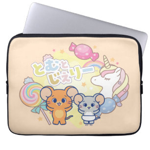Anime Magical Candyland mit Jerry und Tuffy Laptopschutzhülle