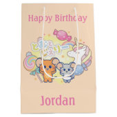 Anime Magical Candyland mit Jerry und Tuffy Mittlere Geschenktüte (Rückseite)