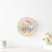 Anime Magical Candyland mit Jerry und Tuffy Runde Wanduhr (Zuhause)
