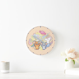 Anime Magical Candyland mit Jerry und Tuffy Runde Wanduhr