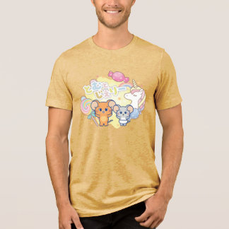 Anime Magical Candyland mit Jerry und Tuffy Tri-Blend Shirt