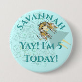 Anime Magical Days Birthday Party Button (Vorderseite)