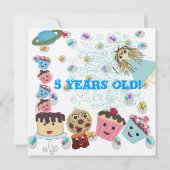 Anime Magical Days Einladung Geburtstagsfeier T - (Rückseite)