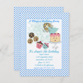 Anime Magical Days Einladung Geburtstagsparty (Vorne/Hinten)