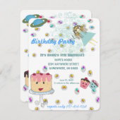 Anime Magical Days Einladung Geburtstagsparty (Vorne/Hinten)