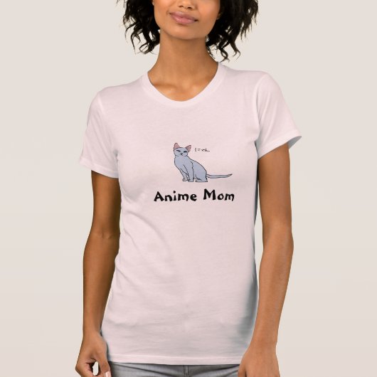 Anime-Mama-Entwurf T-Shirt (Vorderseite)