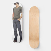 Anime Man Handsome Zaddy Skateboard (Vorderseite)