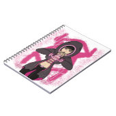 Anime Manga Computer Futuristic Hacker Cyberpunk Notizblock (Linke Seite)