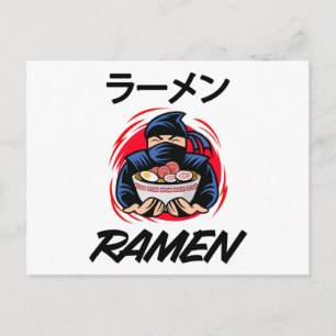 Anime Manga Funny Cute Japan Otaku Ninja Nudeln Postkarte