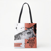 Anime Manga Girl Eyes Tote Bag