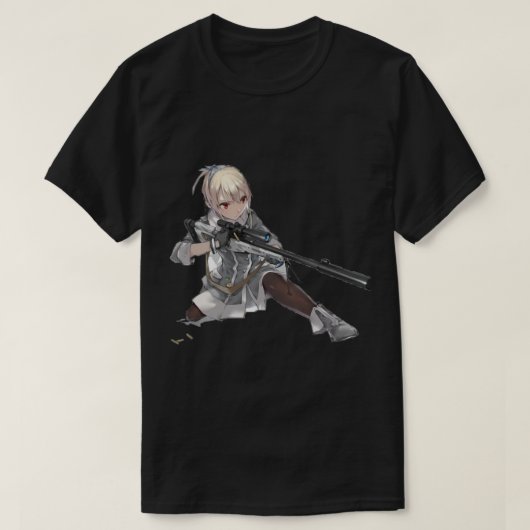 Anime Manga Girl Gun T-Shirt (Design vorne)