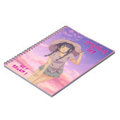 Anime Manga Girl Notizblock (Linke Seite)