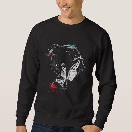 Anime Manga Graphic Art Anime Sweatshirt (Vorderseite)
