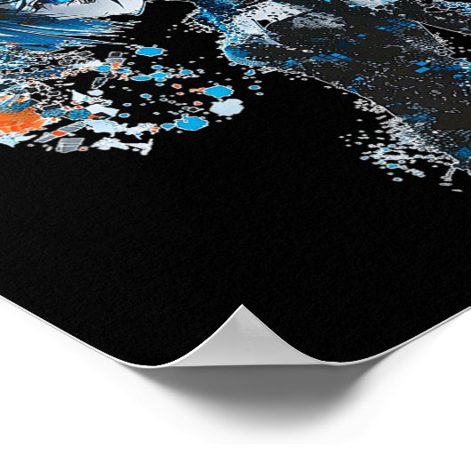 Anime Manga Graphic Blue-eyes Illustration Anime Poster (Ecke)