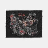 Anime Manga Graphic Headphone Art Anime Fleecedecke (Vorderseite (Horizontal))