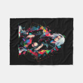 Anime Manga Graphic Polygon Art Anime Fleecedecke (Vorderseite (Horizontal))