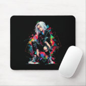 Anime Manga Graphic Polygon Art Anime Mousepad (Mit Mouse)