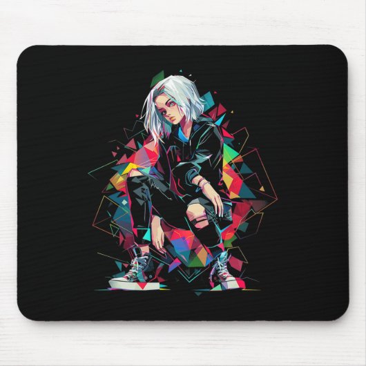 Anime Manga Graphic Polygon Art Anime Mousepad (Vorne)