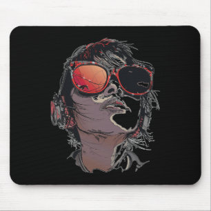 Anime Manga Graphic Sunglasses Art Anime Mousepad