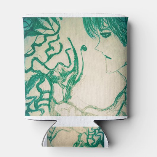 Anime Manga grünes Monster Yaei Dosenkühler (Rückseite)