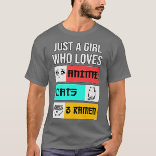 Anime Manga Katzen Japan zeichnend Stift, Comic St T-Shirt