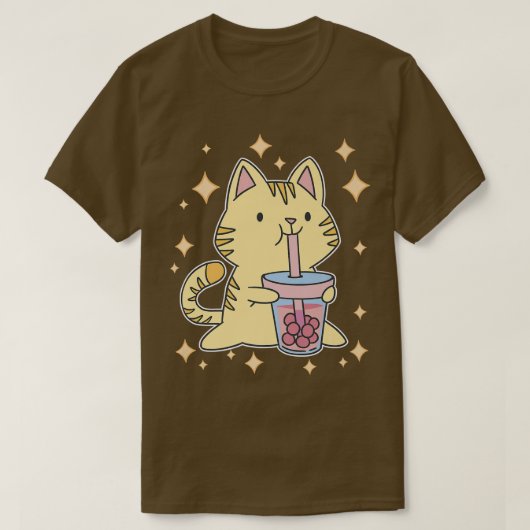 Anime Manga Kitten Japanisch Niedliche Blase Tee K (Design vorne)