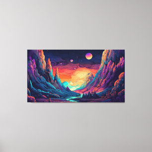 Anime manga line art leinwanddruck