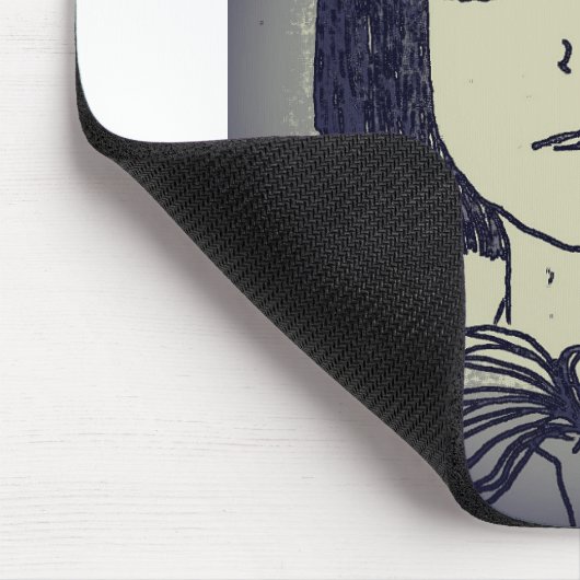 Anime Manga Mädchen in düster Mousepad (Ecke)