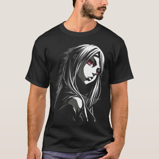 Anime Manga Motif Abstrakt Artwork Anime T-Shirt (Vorderseite)