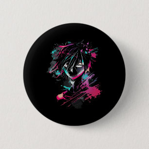 Anime Manga Motif Abstrakt Illustration Anime Button