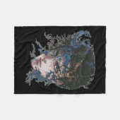 Anime Manga Motif Blue-eye Art Anime Fleecedecke (Vorderseite (Horizontal))