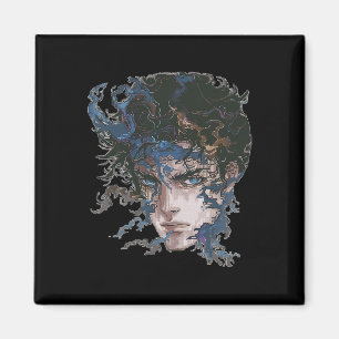 Anime Manga Motif Blue-eye Art Anime Magnet