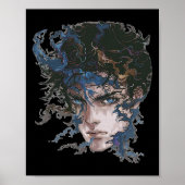 Anime Manga Motif Blue-eye Art Anime Poster (Vorne)