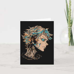 Anime Manga Motif Blue-eyes Illustration Anime Karte