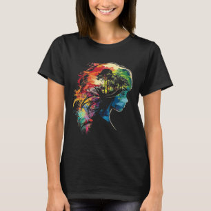 Anime Manga Motif farbenfrohe Illustration Anime T-Shirt