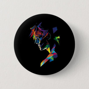 Anime Manga Motif Farbiges Kunstwerk Anime Button