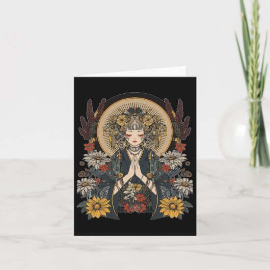 Anime Manga Motif Mandala Artwork Anime Karte (Vorderseite)