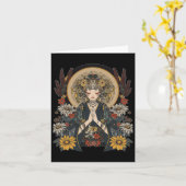 Anime Manga Motif Mandala Artwork Anime Karte (Gelbe Blume)