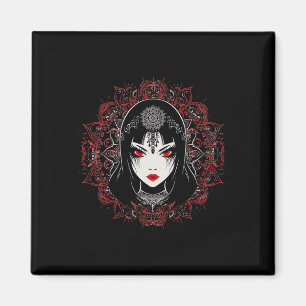 Anime Manga Motif Mandala Illustration Anime 1 Magnet