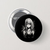 Anime Manga Motif Pixel Art Anime Button (Vorne & Hinten)