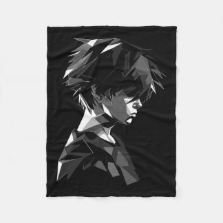 Anime Manga Motif Polygon Artwork Anime Fleecedecke