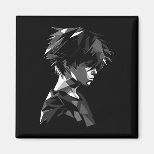 Anime Manga Motif Polygon Artwork Anime Magnet