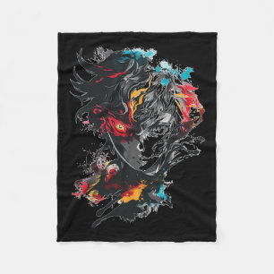 Anime Manga Motif Tattoo Art Anime Fleecedecke