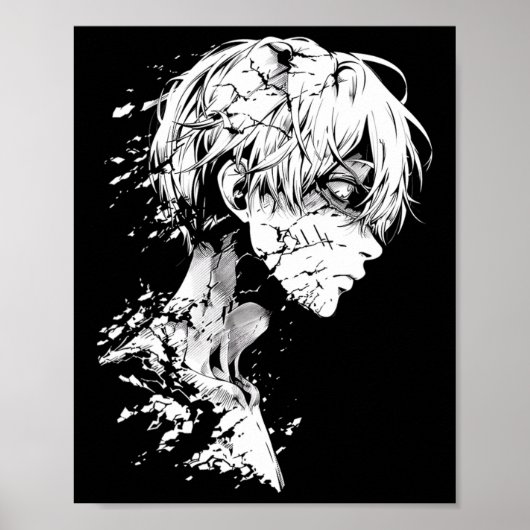Anime Manga Motif Zeichnend Artwork Anime Poster (Vorne)