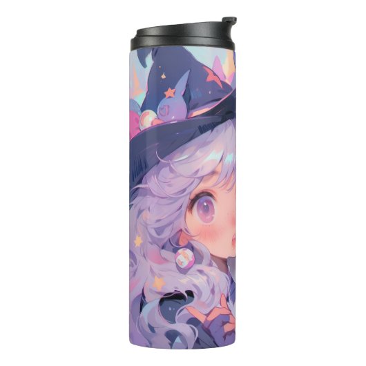 Anime Manga Niedlich Hexen Inspiriert Tumbler Thermosbecher (Nach links gedreht)