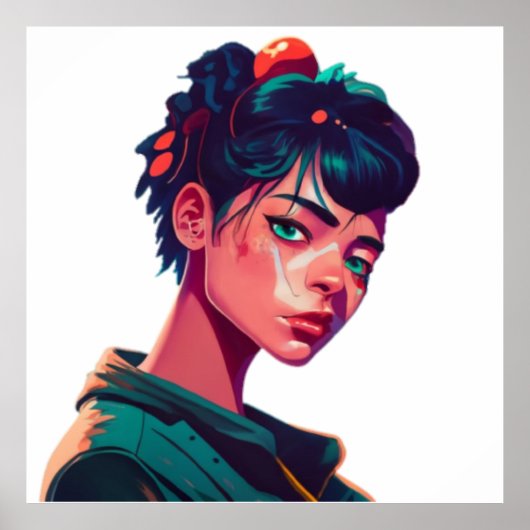 Anime Manga Pop Kunstliebhaber Pop Liebhaber Carto Poster (Vorne)