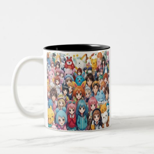Anime Manga Pop Kunstliebhaber Pop Liebhaber Carto Zweifarbige Tasse (Links)