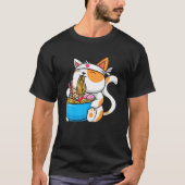 Anime Manga Ramen Cat Anime T-Shirt Japanisch (Vorderseite)