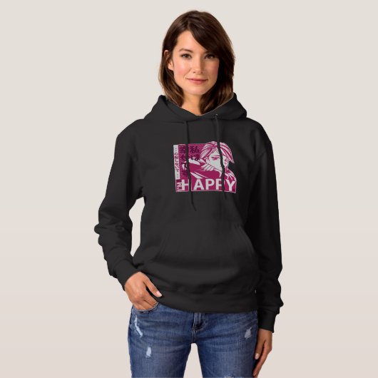 Anime Manga sad Girl Comic Hoodie (Vorne ganz)