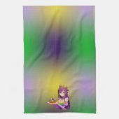 Anime Mardi Gras King cake Geschirrtuch (Vertikal)